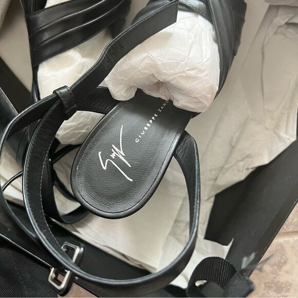 Giuseppe Zanotti Black Platform Heels, Excellent, Size EU 36.5 - Picture 13 of 16